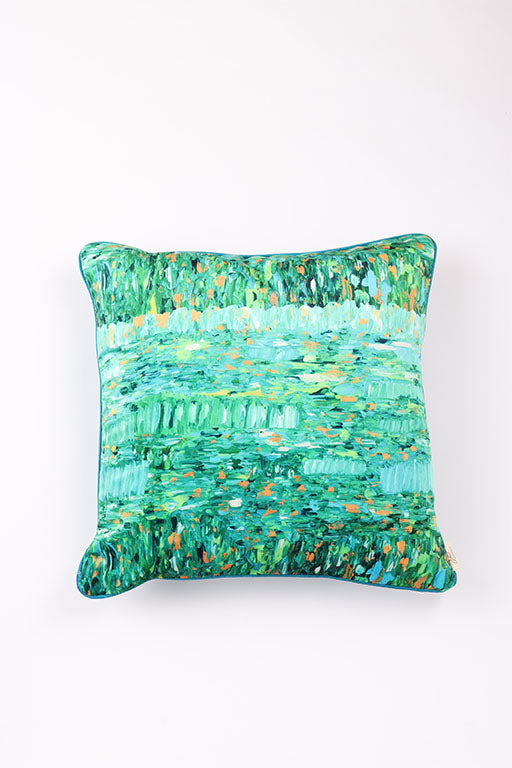 Pillow 22 x 22 with Teal Cording- Single Sided - Grounded in Wonder